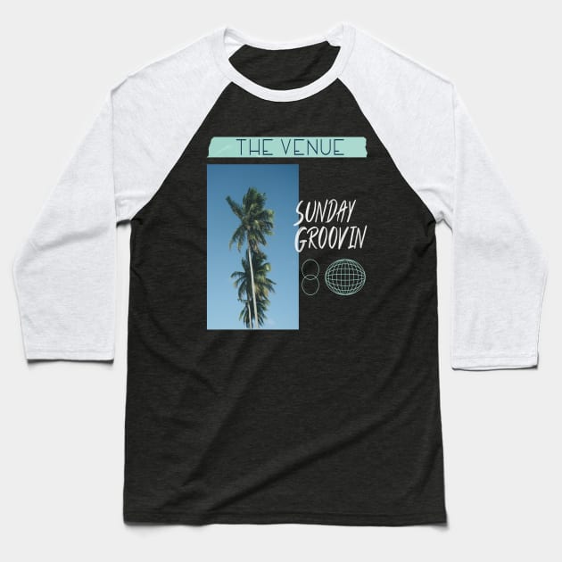 Sunday groovin house album cover Baseball T-Shirt by Rdxart